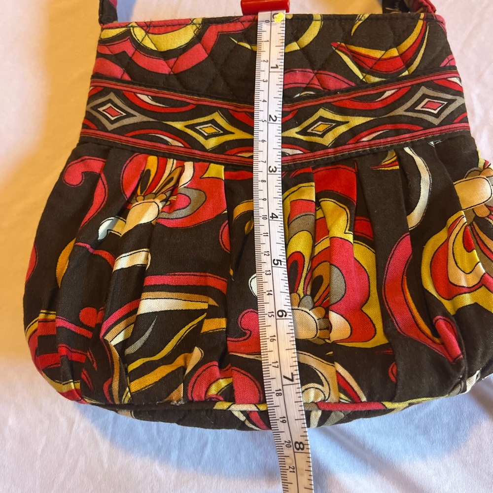 Vera Bradley Black and Red Patterned Mini Bag - Picture 5 of 6